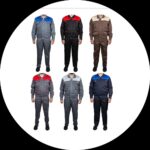 لباس کار دو تیکه جیب گرد