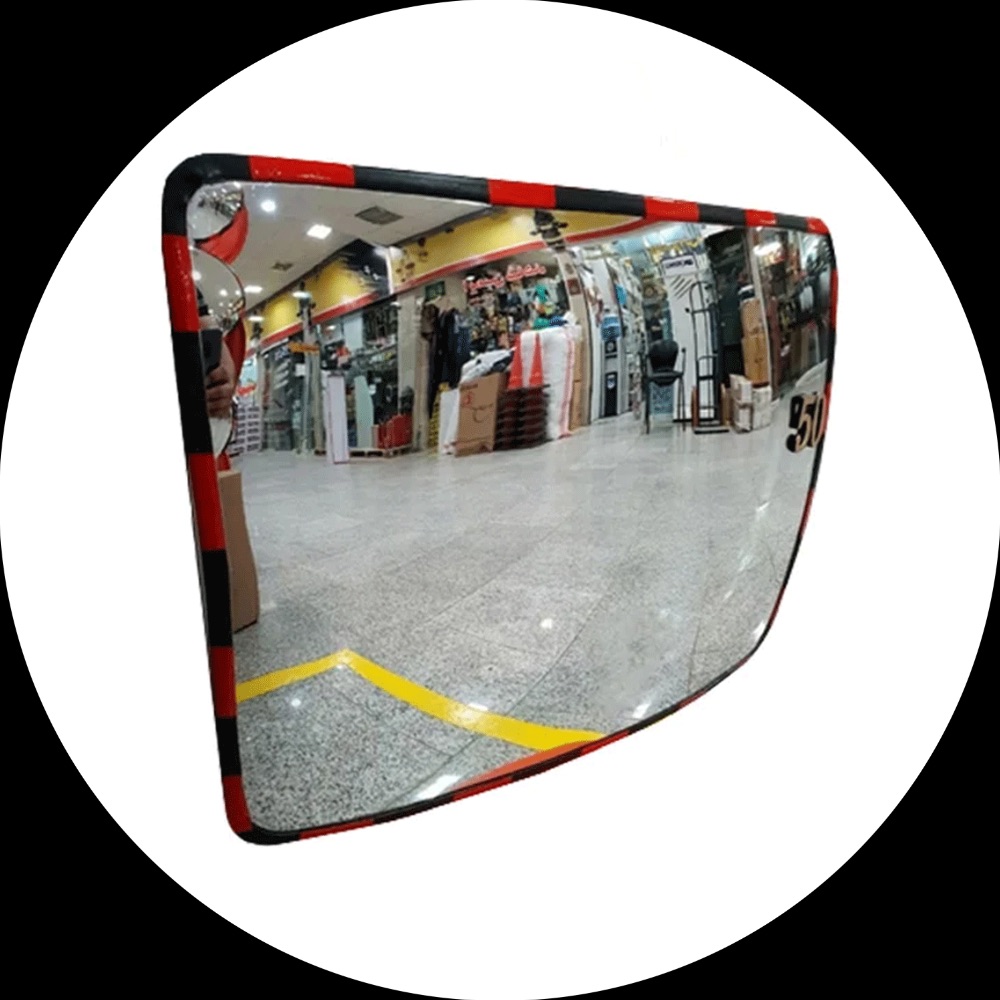 ISIMG-1058011 اینه محدب مستطیلی ۶۰ در ۴۰ شیشه ای - تصویر 1